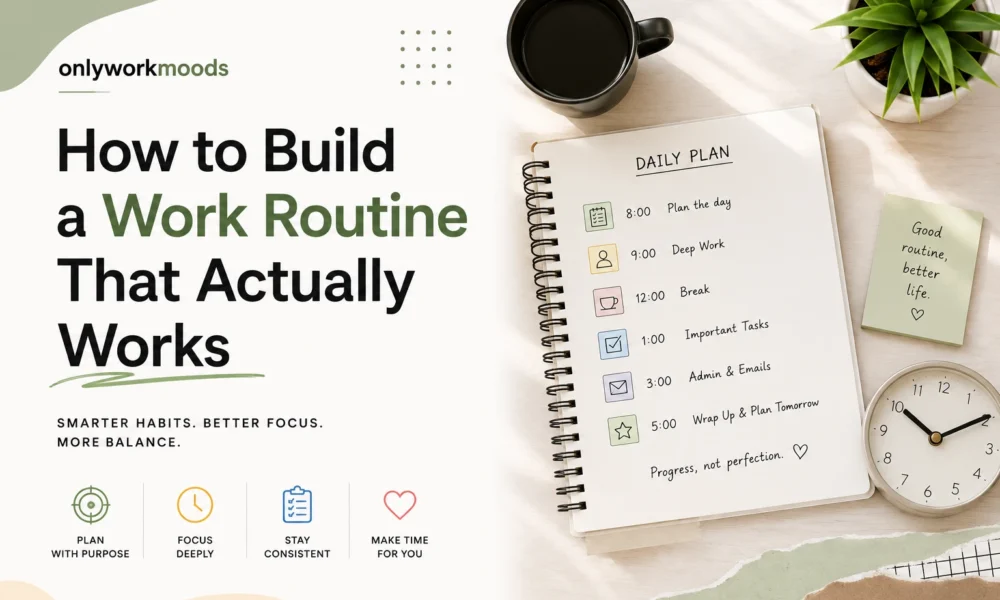 OnlyWorkMoods How to Build a Work Routine That Actually Works