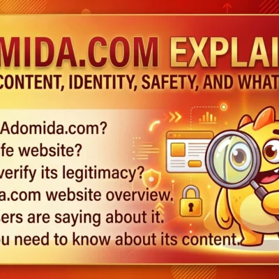 Adomida.com Explained Website Content, Identity, Safety and What to Know.
