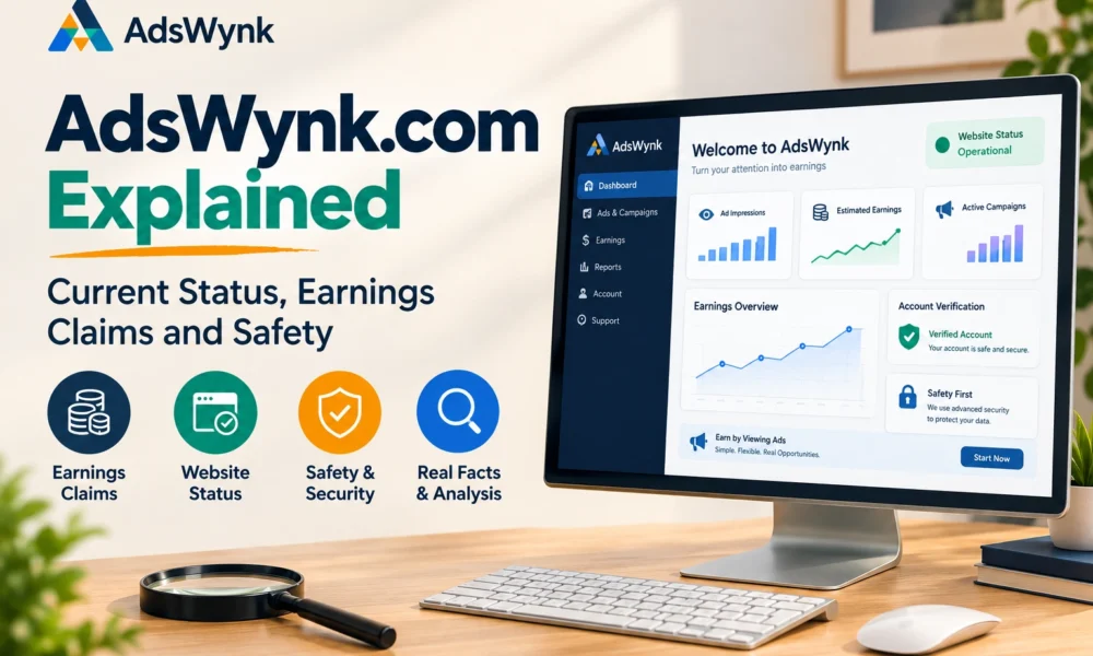 AdsWynk.com Explained Current Status, Earnings Claims and Safety.