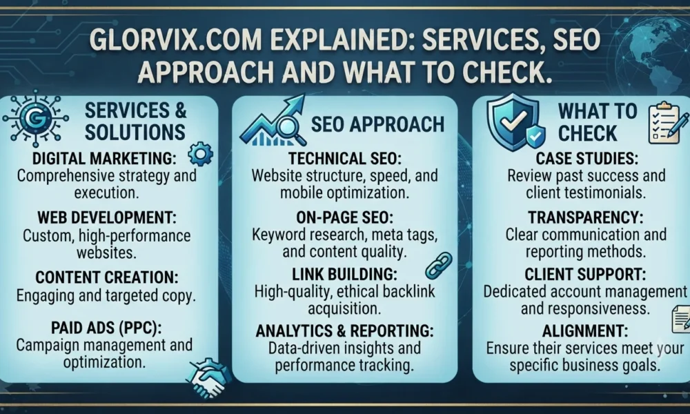 Glorvix.com Explained Services, SEO Approach and What to Check.