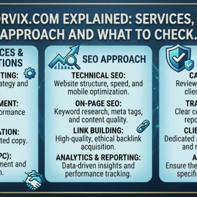 Glorvix.com Explained Services, SEO Approach and What to Check.