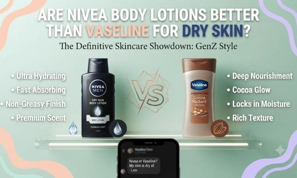 I Am a GenZ Man. Are Nivea Body Lotions Better Than Vaseline for Dry Skin.
