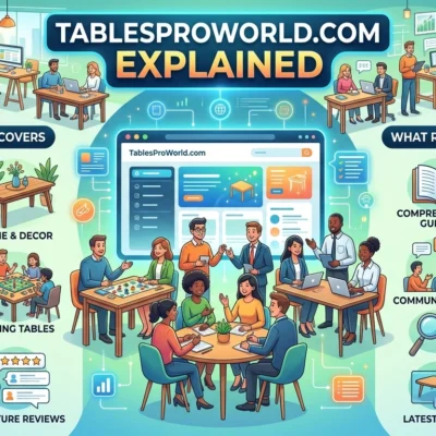 TablesProWorld.com Explained What the Website Covers and What Readers Should Know.