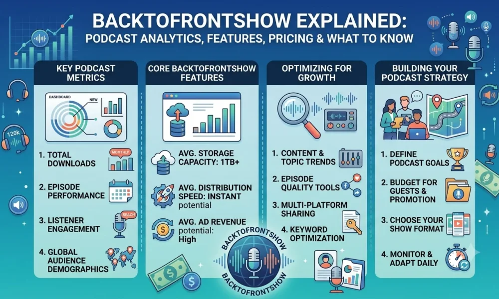 BacktoFrontShow Explained Podcast Analytics, Features, Pricing and What to Know.