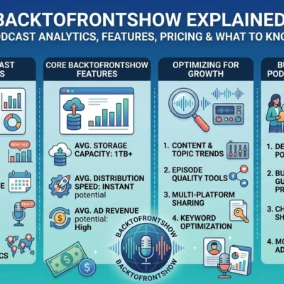 BacktoFrontShow Explained Podcast Analytics, Features, Pricing and What to Know.