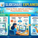 SlideShare Explained How to Find, Upload and Share Presentations Online.